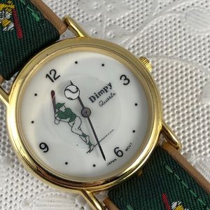 Vintage Baseball Watch Rotating Baseball by Dimpy